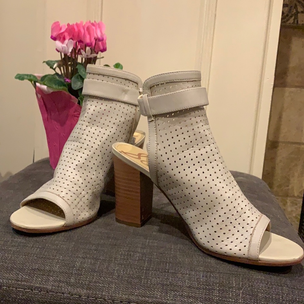 Sam Edelman Grey Nude Mules